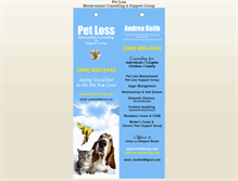 Tablet Screenshot of pet-loss-therapy.com